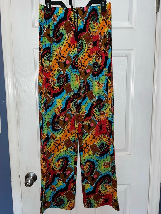 Other - Vibrant Tie-Dye Print Wide Leg PJ Pants